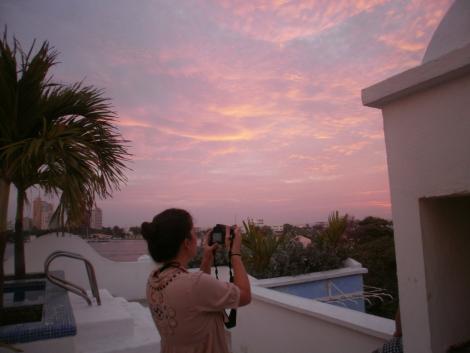 einer der Sonnenuntergaenge